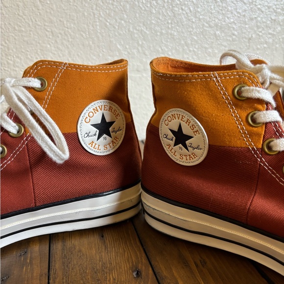 Converse Chuck 70 Hi Men's 7 / Women’s 9 Monarch Rugged Orange/Egret Sneaker - Picture 7 of 12